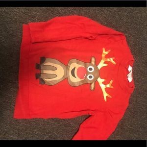 H & M Christmas sweater holiday reindeer! Sz 2-4